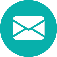 Email icon with blue background